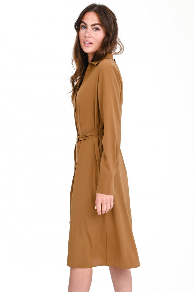 herzen´S angelegenheit Blusenkleid aus Seide in Camel