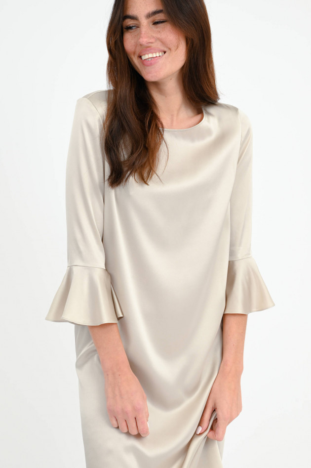 herzen´S angelegenheit Satin Kleid in Beige