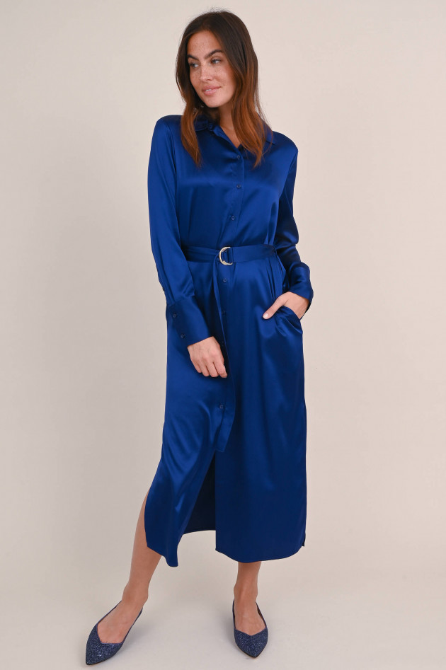 herzen´S angelegenheit Kleid aus Seiden Satin in Kobaltblau