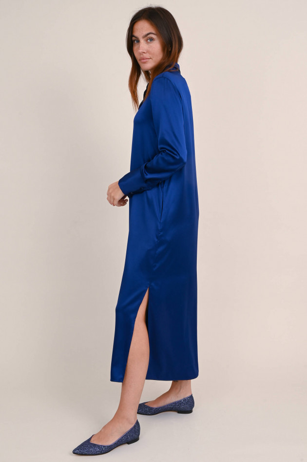 herzen´S angelegenheit Kleid aus Seiden Satin in Kobaltblau