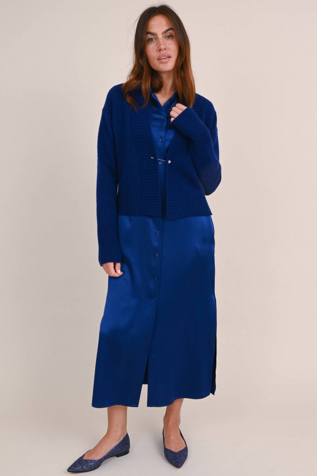 herzen´S angelegenheit Kleid aus Seiden Satin in Kobaltblau