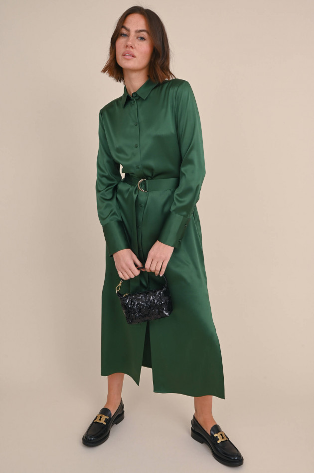 herzen´S angelegenheit Satin Kleid in Dunkelgrün