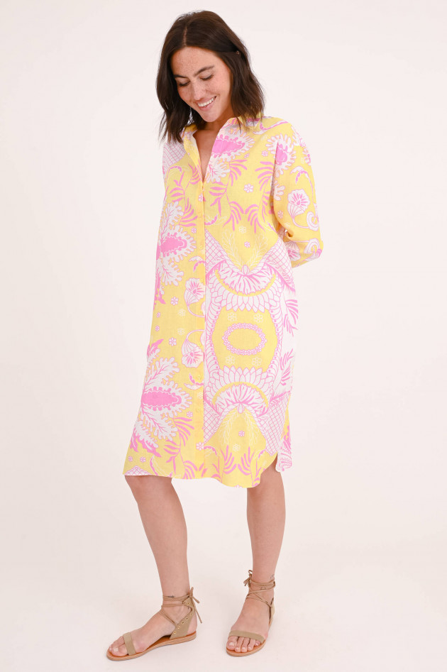 herzen´S angelegenheit Kleid mit Blumen-Print in Gelb/Pink/Weiß