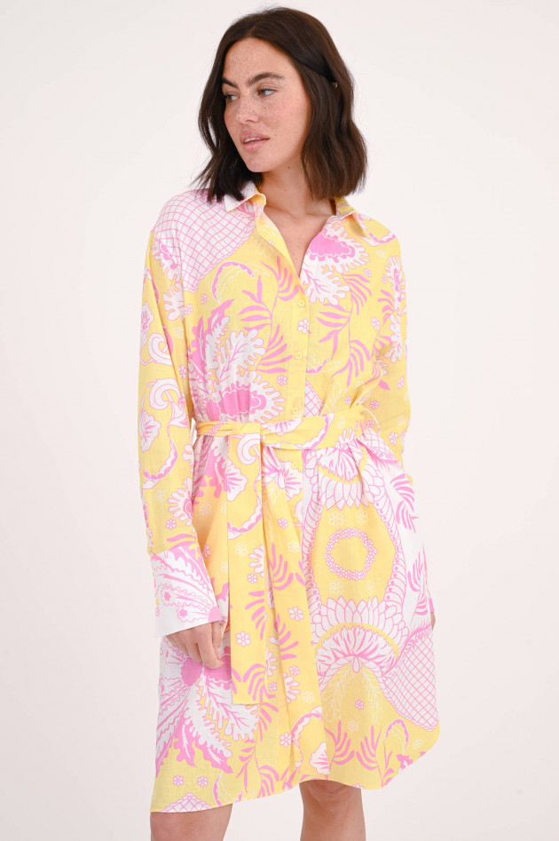 herzen´S angelegenheit Kleid mit Blumen-Print in Gelb/Pink/Weiß
