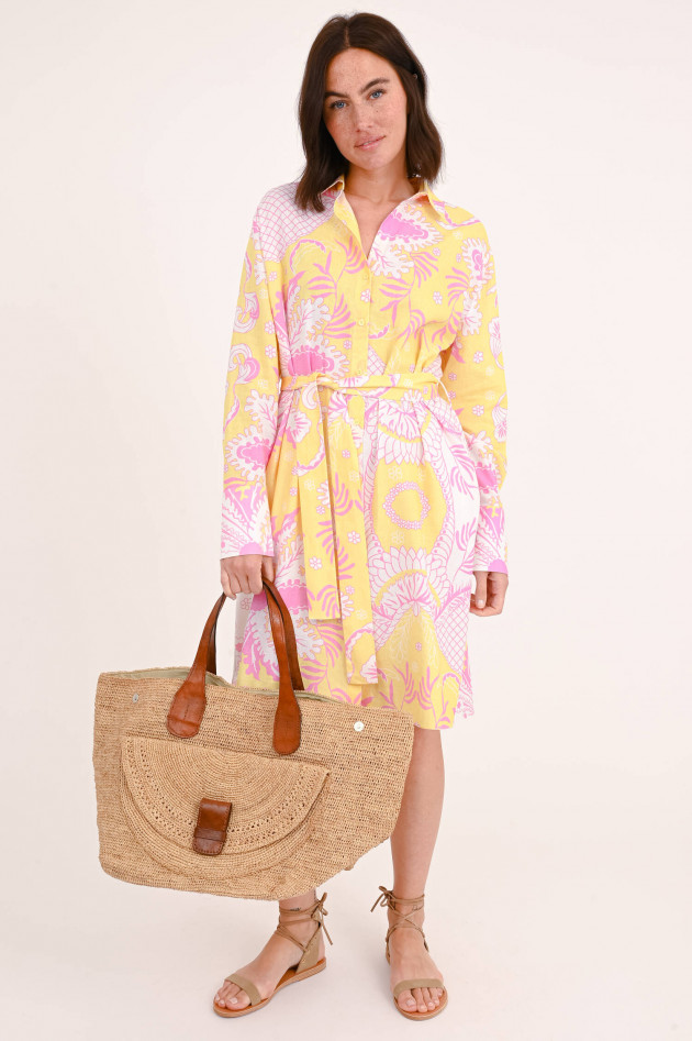 herzen´S angelegenheit Kleid mit Blumen-Print in Gelb/Pink/Weiß