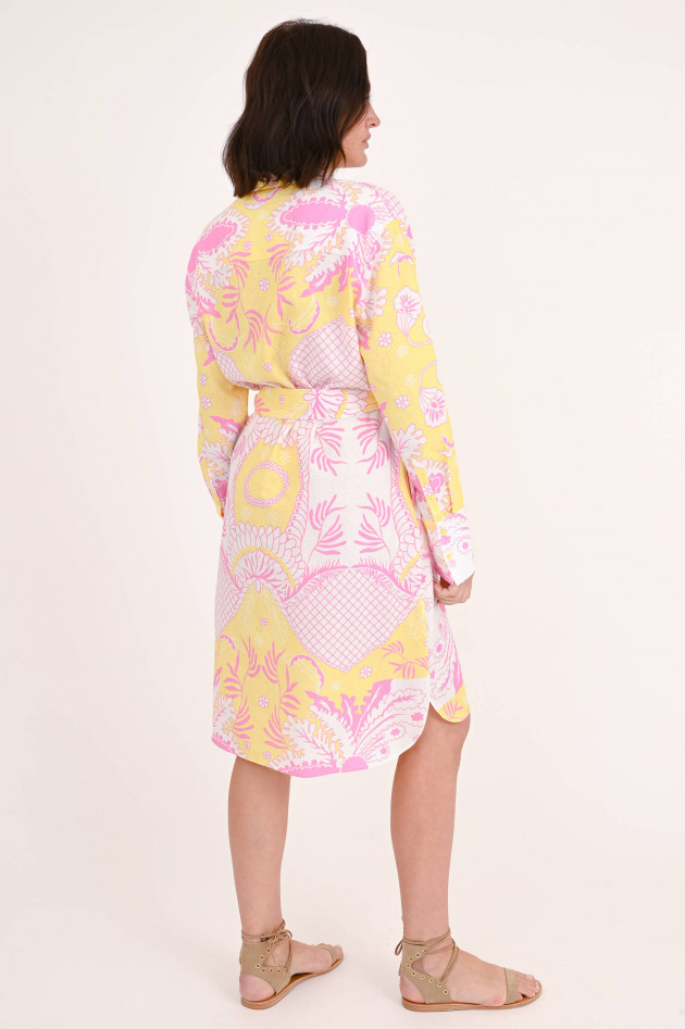 herzen´S angelegenheit Kleid mit Blumen-Print in Gelb/Pink/Weiß
