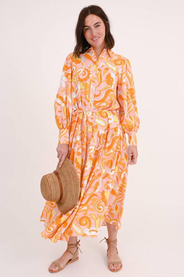 herzen´S angelegenheit Kleid mit Blumen-Print in Koralle/Gelb/Orange