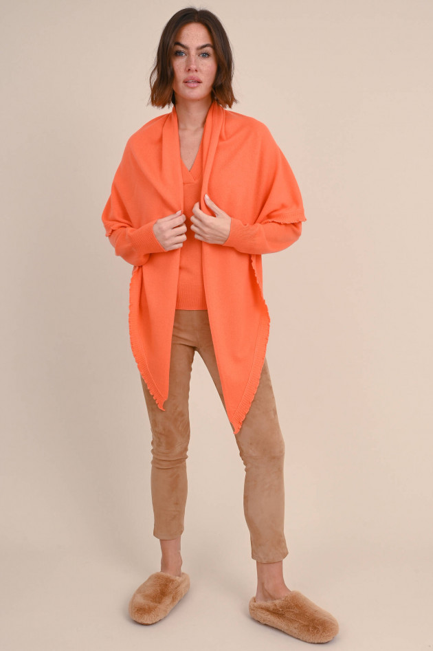 herzen´S angelegenheit Poncho aus Wollmix in Orange