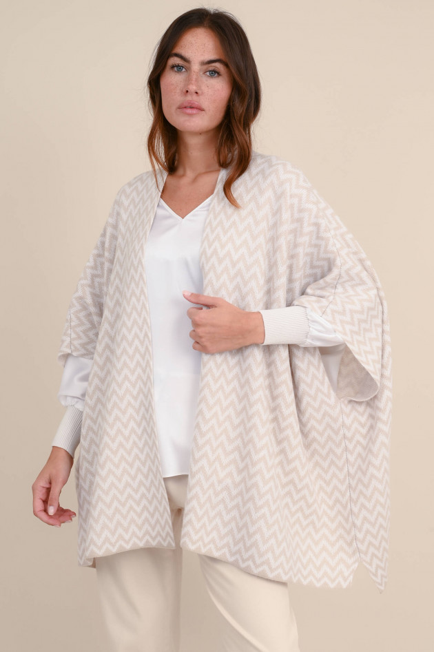 herzen´S angelegenheit Cape aus Wollmix in Beige/Creme