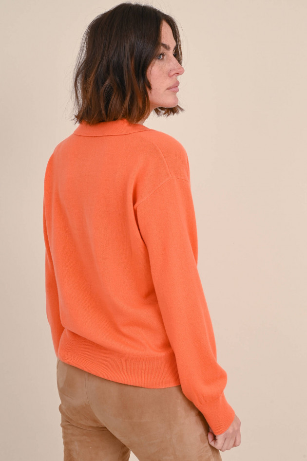 herzen´S angelegenheit Wollmix Pullover mit Polokragen in Orange