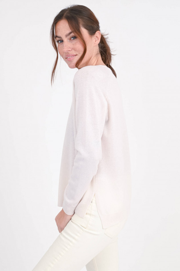 herzen´S angelegenheit Woll-Cashmere-Pullover mit Frosch in Creme
