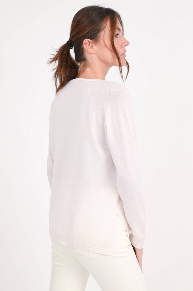 herzen´S angelegenheit Woll-Cashmere-Pullover mit Frosch in Creme