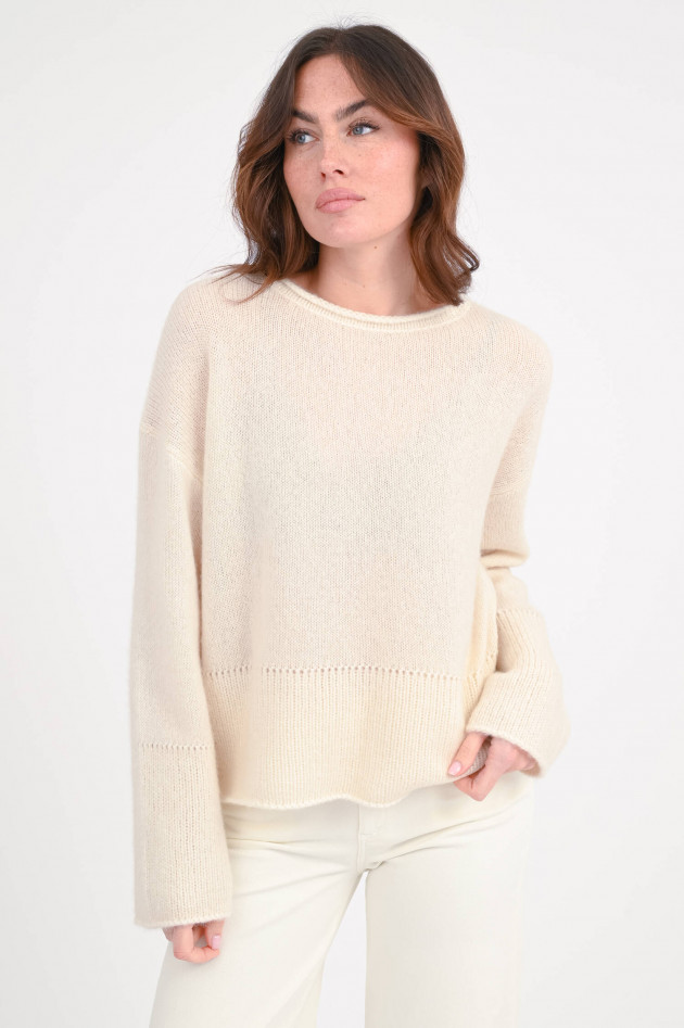 herzen´S angelegenheit Cashmere-Seide Pullover in Creme