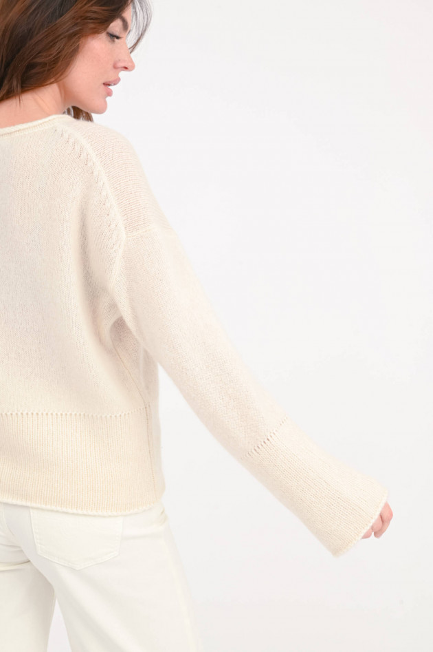 herzen´S angelegenheit Cashmere-Seide Pullover in Creme