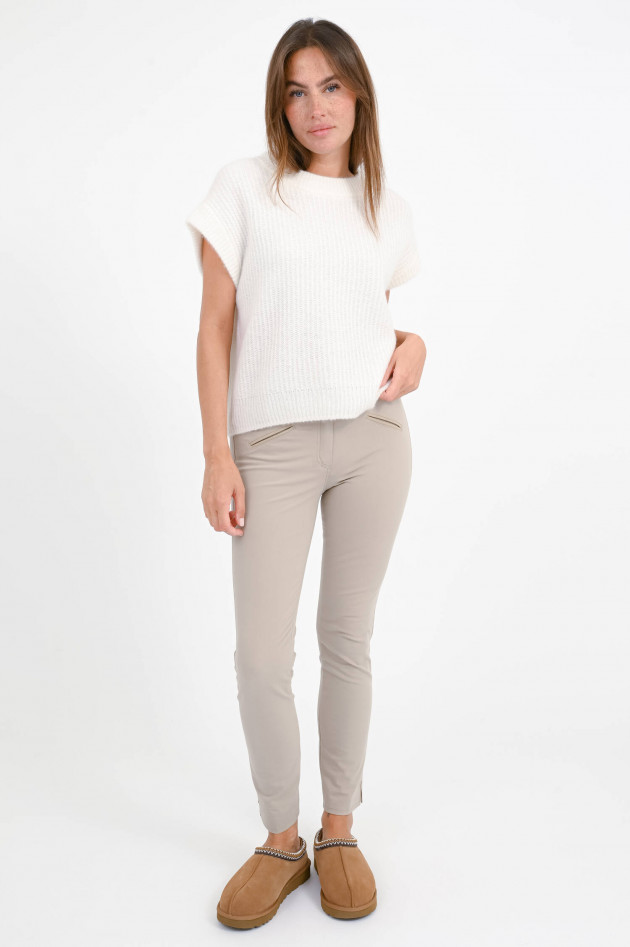 herzen´S angelegenheit Pullover mit angeschnittenem Kurzarm in Natur