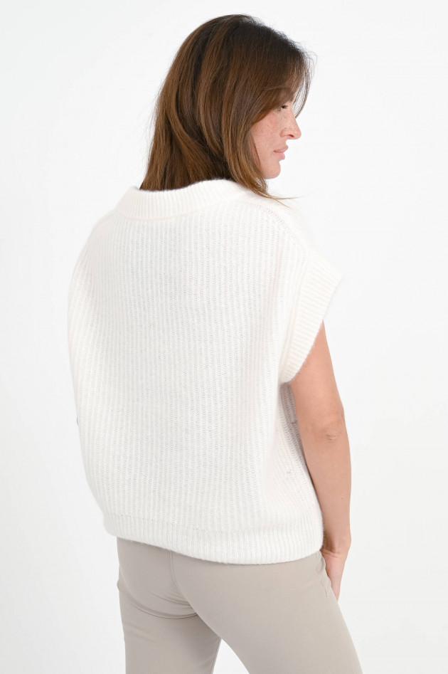 herzen´S angelegenheit Pullover mit angeschnittenem Kurzarm in Natur