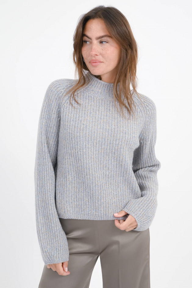 herzen´S angelegenheit Strickpullover in Blau/Beige