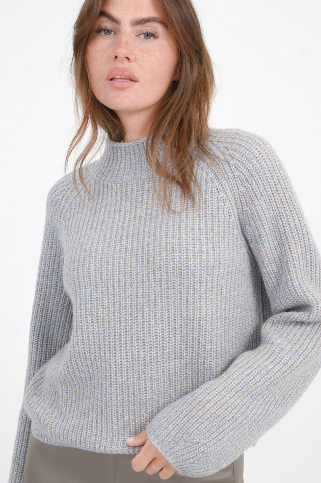 herzen´S angelegenheit Strickpullover in Blau/Beige