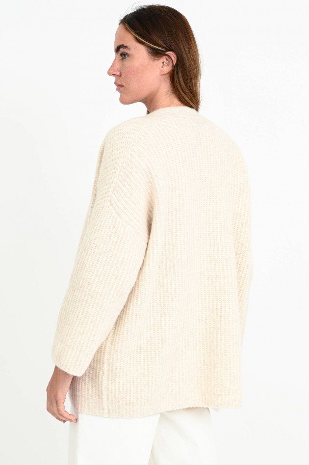 herzen´S angelegenheit Strick-Cardigan mit Kamelhaar in Creme