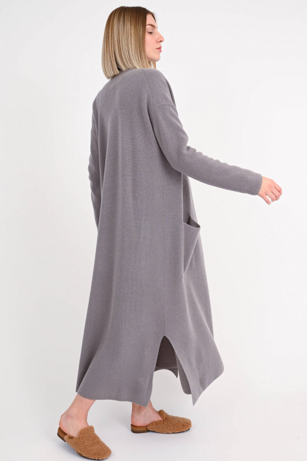 herzen´S angelegenheit Maxi-Cardigan aus Wolle und Cashmere in Taupe