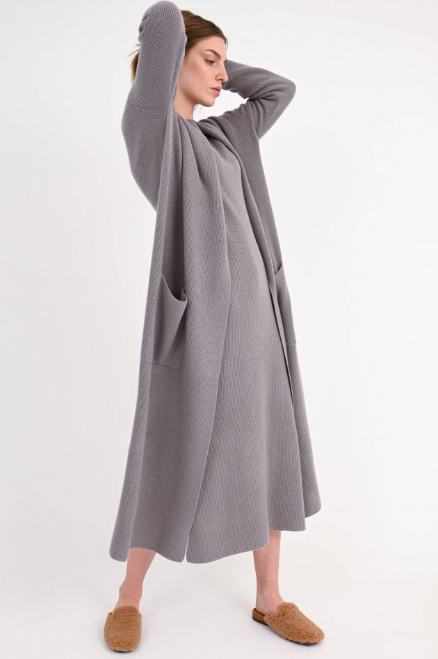 herzen´S angelegenheit Maxi-Cardigan aus Wolle und Cashmere in Taupe