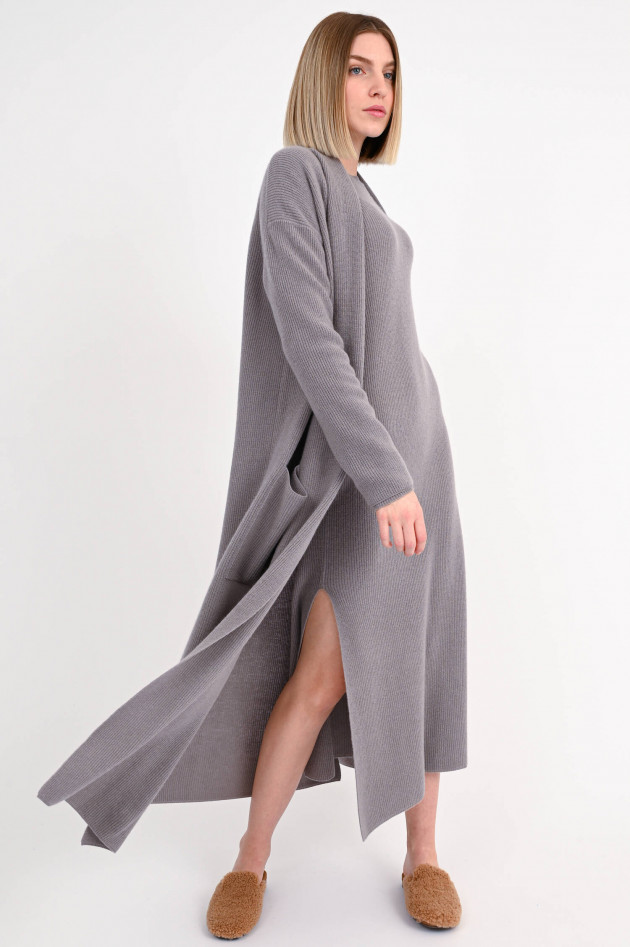 herzen´S angelegenheit Maxi-Cardigan aus Wolle und Cashmere in Taupe