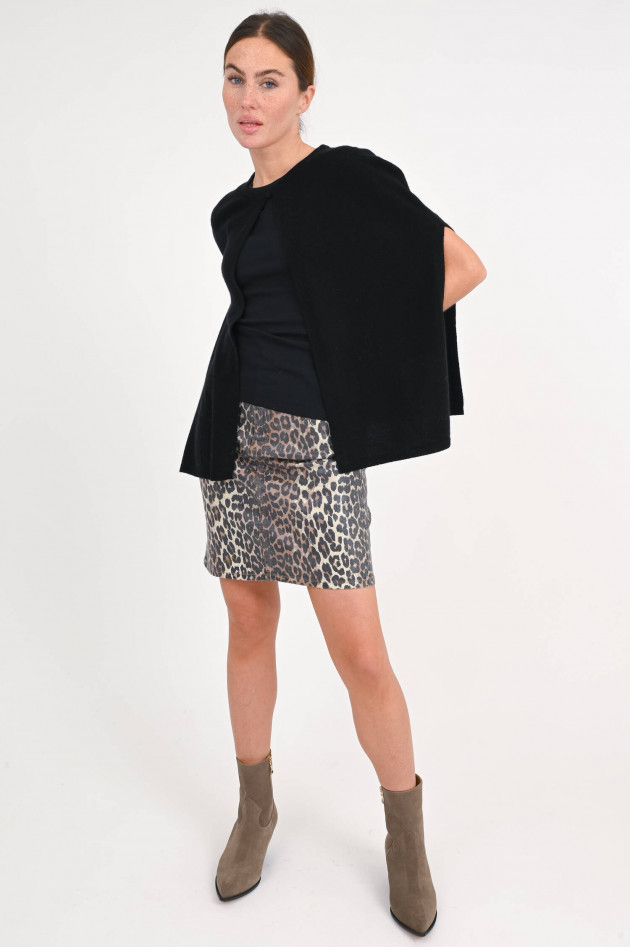 herzen´S angelegenheit Top/Überwurf aus Woll-Cashmere-Mix in Schwarz