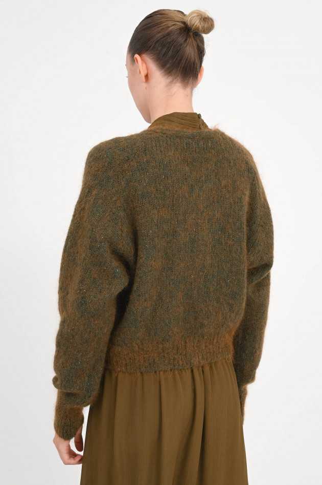 herzen´S angelegenheit Strickweste aus Mohair-Mix in Teak/Multicolor