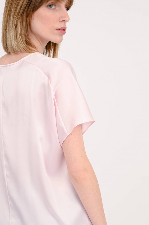 herzen´S angelegenheit Seidenshirt mit V-Ausschnitt in zartem Rosa