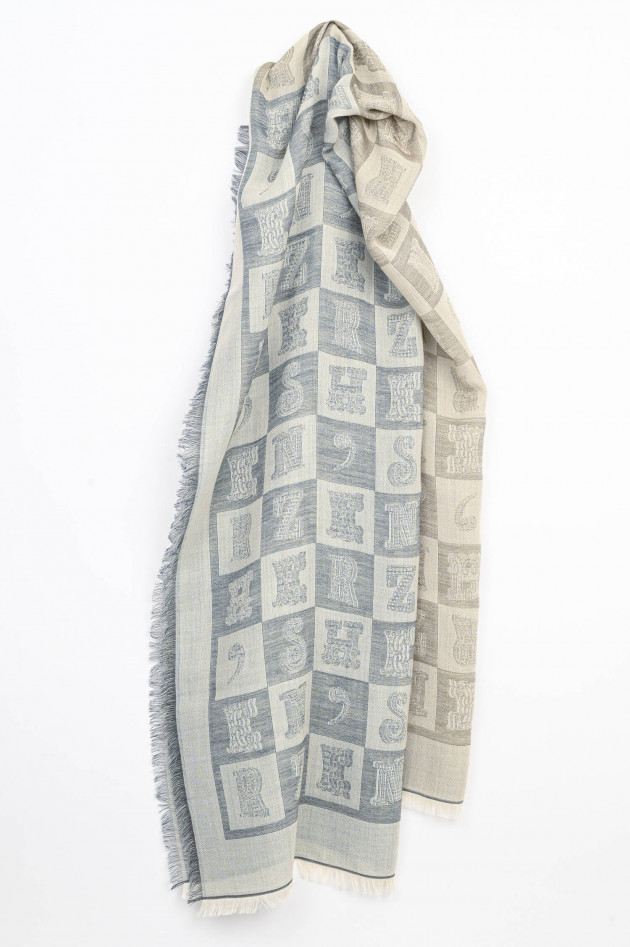 herzen´S angelegenheit Schal mit Label-Stitching in Grau