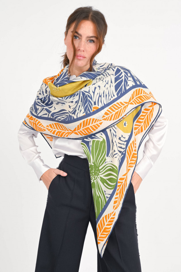 herzen´S angelegenheit Schal aus Seide mit Blumenprint in Multicolor