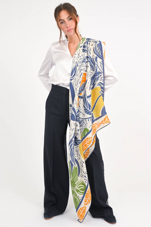 herzen´S angelegenheit Schal aus Seide mit Blumenprint in Multicolor