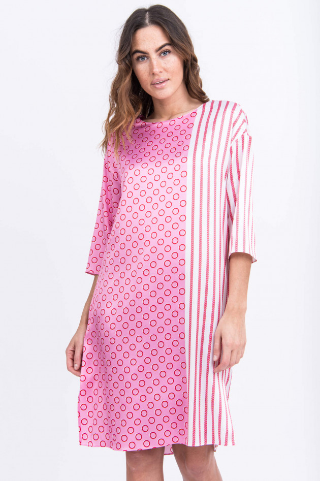 herzen´S angelegenheiten Kleid aus Seide in Pink/Rosa gemustert