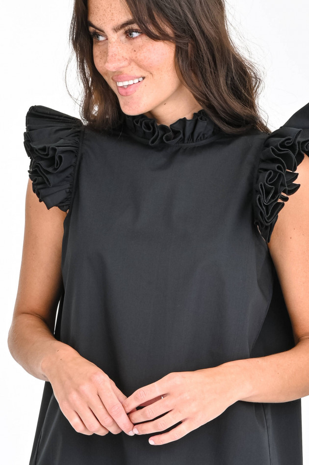 hip@fresh Bluse mit offenem Rücken in Schwarz