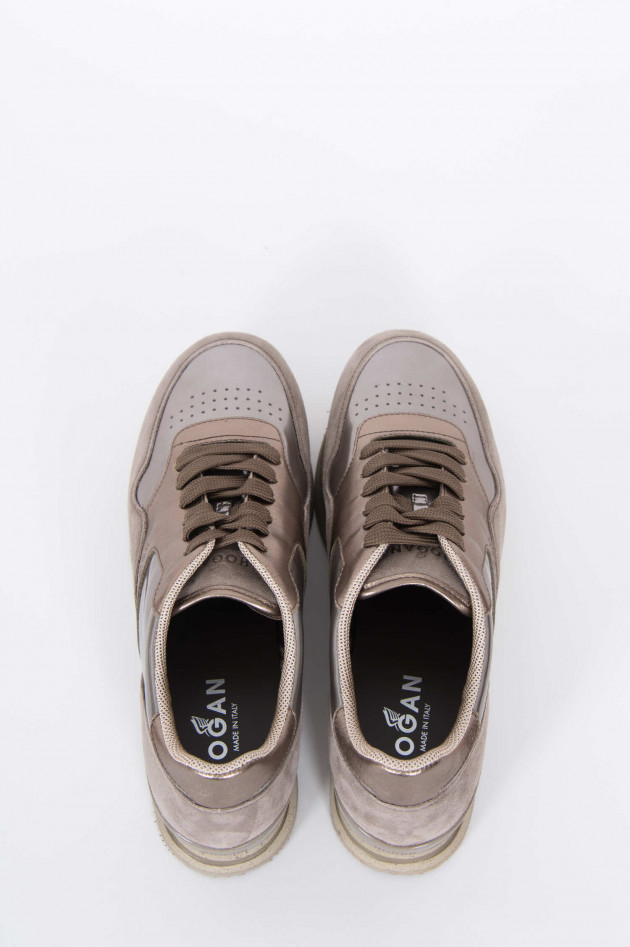 Hogan Sneakers SPORTIVO in Taupe/Metallic