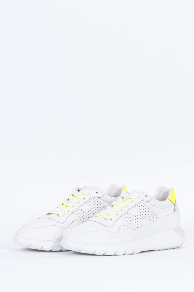 Hogan Sneaker INTERACTIVE 3 in Weiß/Neon