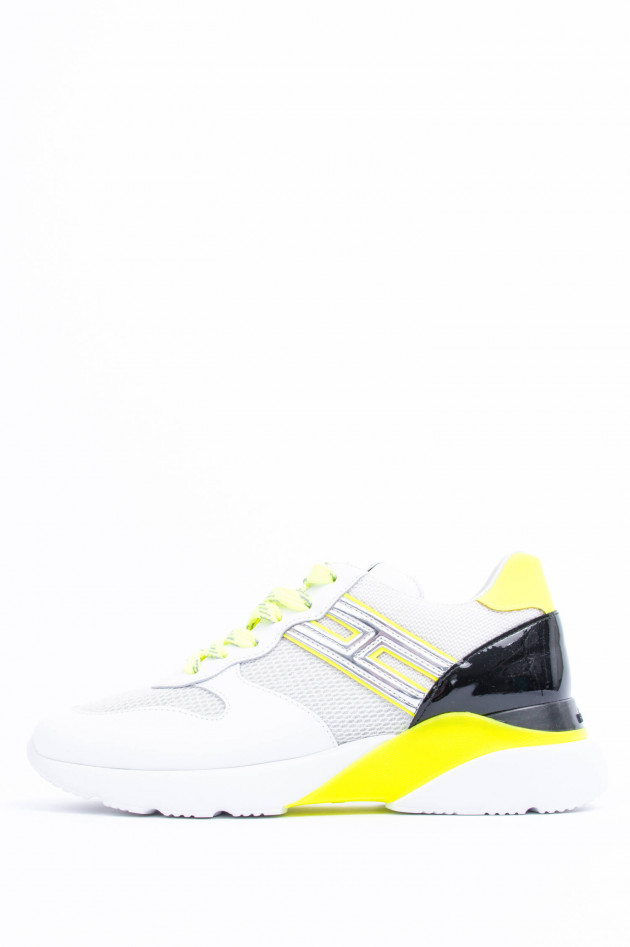 Hogan Sneaker ACTIVE ONE in Weiß/Neon gemustert