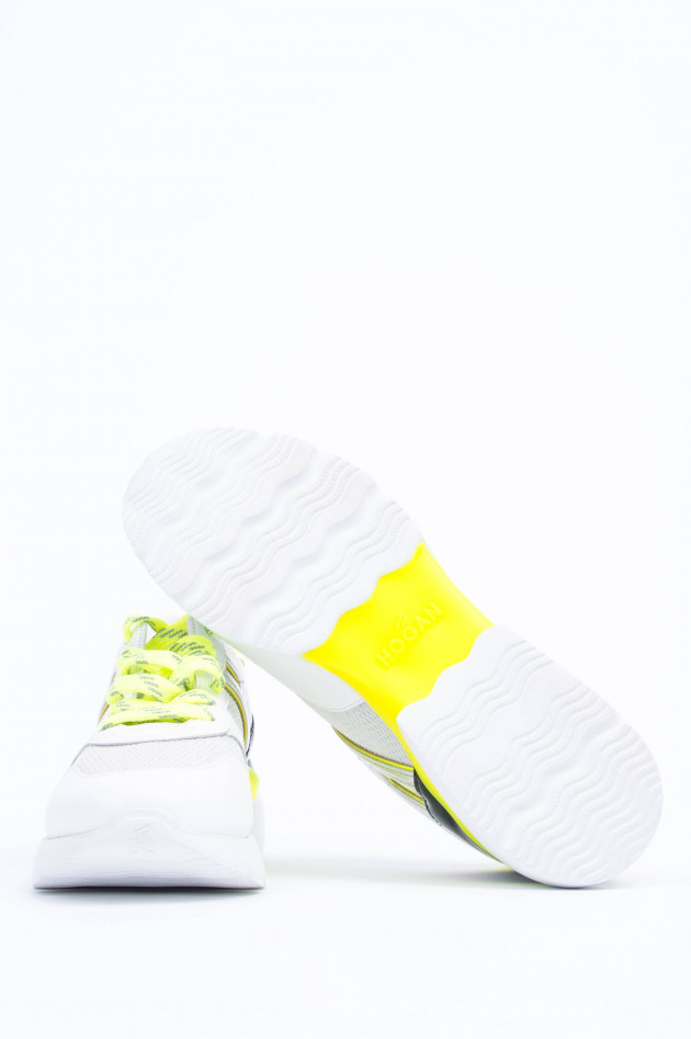 Hogan Sneaker ACTIVE ONE in Weiß/Neon gemustert