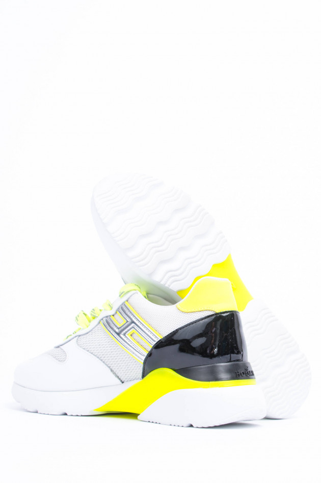 Hogan Sneaker ACTIVE ONE in Weiß/Neon gemustert