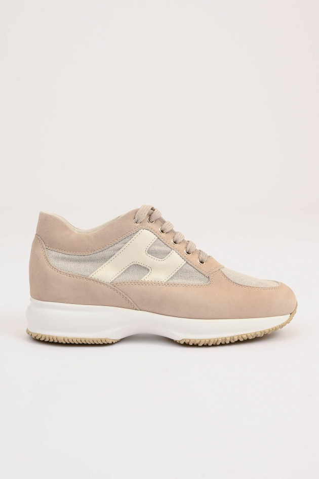 Hogan Sneaker INTERACTIVE PELLE in Rose/Beige