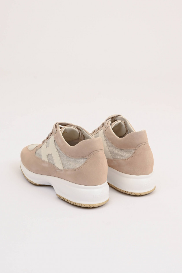 Hogan Sneaker INTERACTIVE PELLE in Rose/Beige