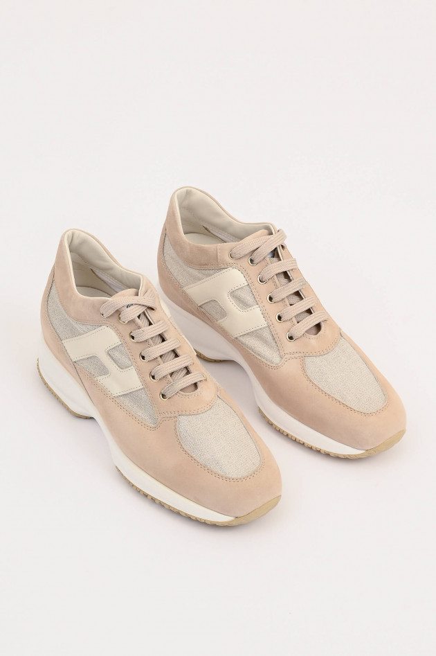 Hogan Sneaker INTERACTIVE PELLE in Rose/Beige