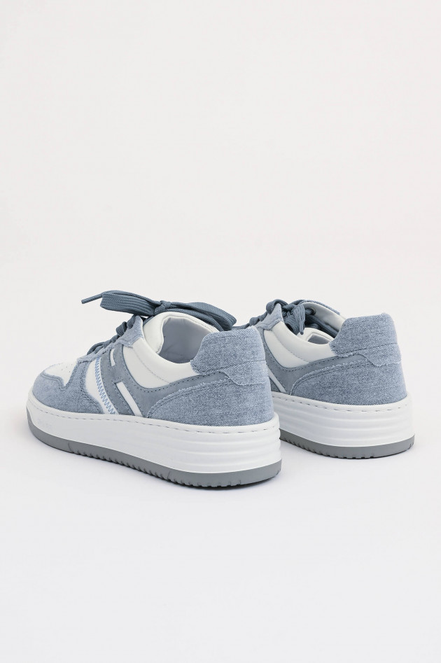 Hogan Sneaker H630 ALLACCIATO in Denim/Weiß