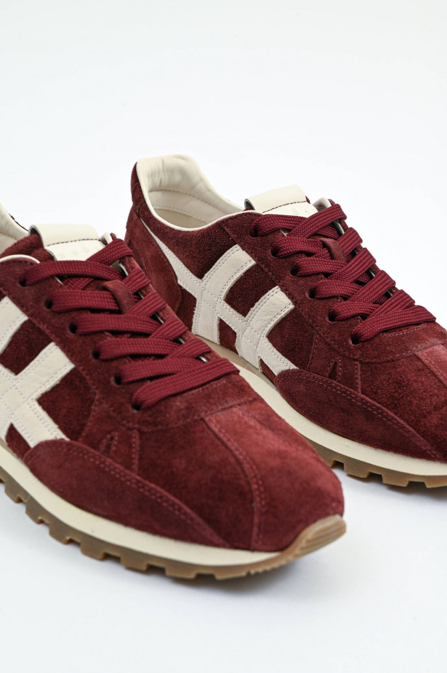 Hogan Sneaker ALLACCIATO H671 in Bordeaux