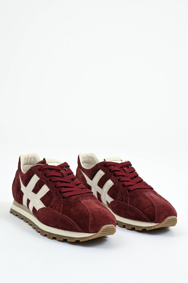 Hogan Sneaker ALLACCIATO H671 in Bordeaux