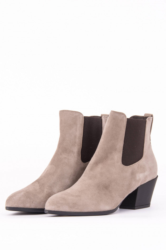 Hogan Klassische Chelsea Boots in Taupe