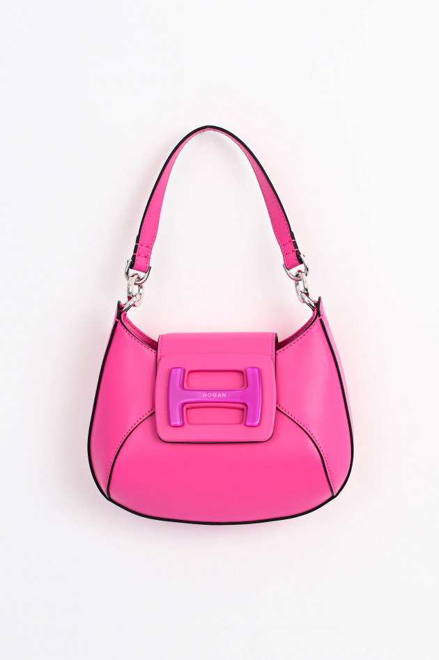 Hogan Hobo H-BAG MINI aus Leder in Pink