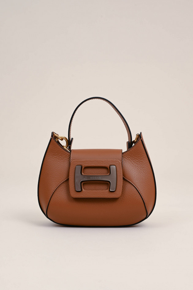 Hogan Tasche Hobo MINI in Cognac