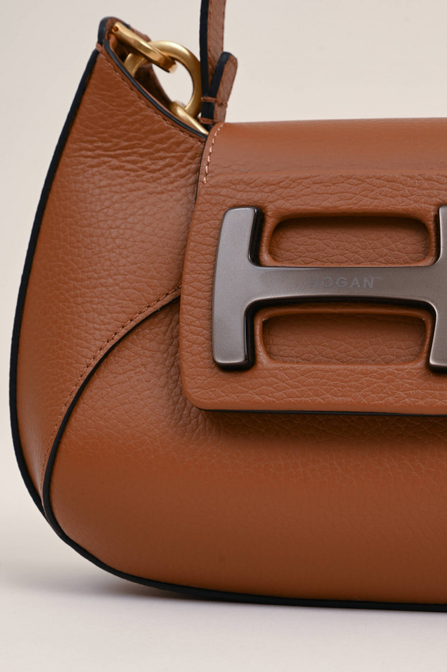 Hogan Tasche Hobo MINI in Cognac