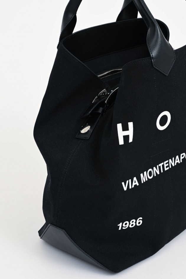 Hogan Shopper Grande in Schwarz/Weiß